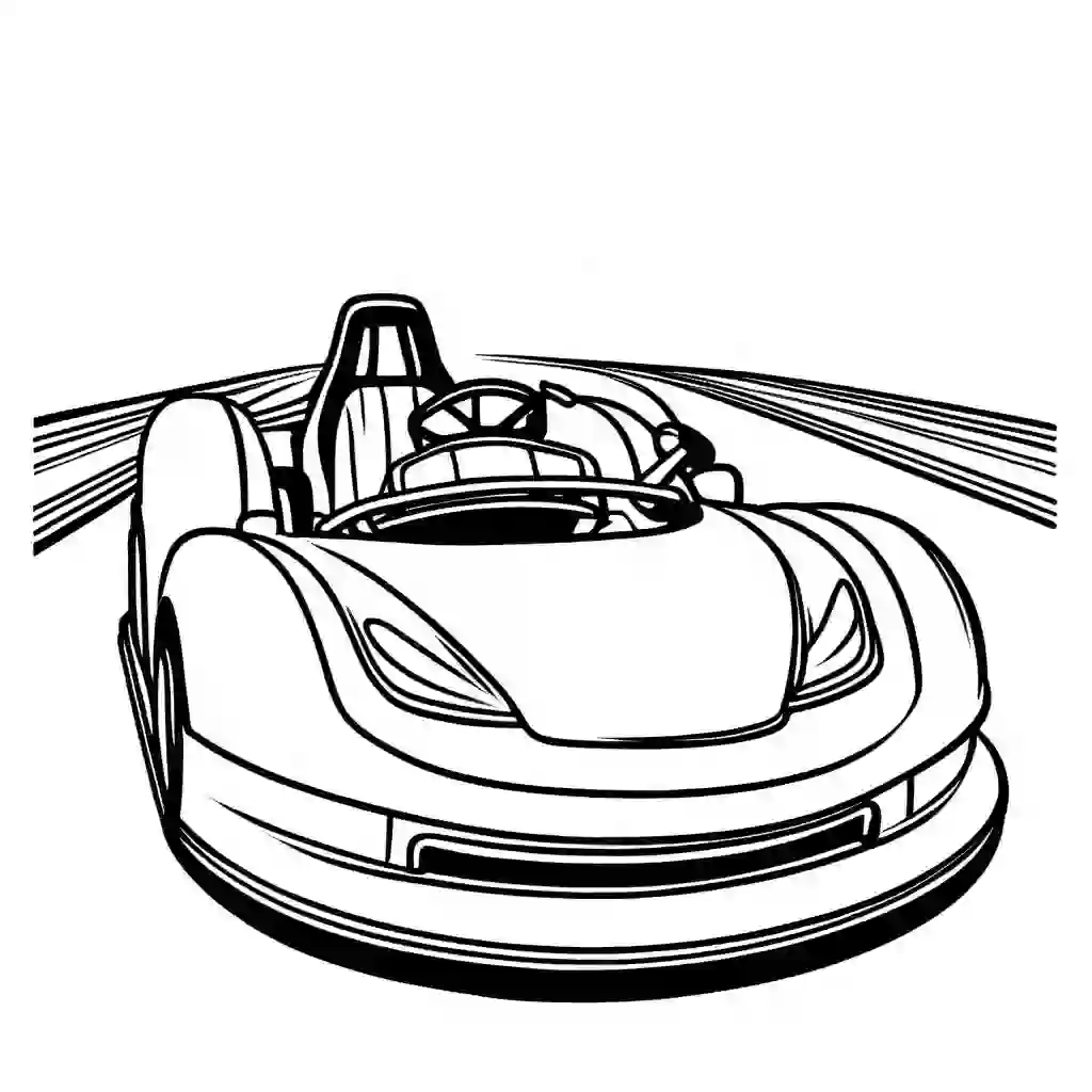 Bumper Cars coloring pages